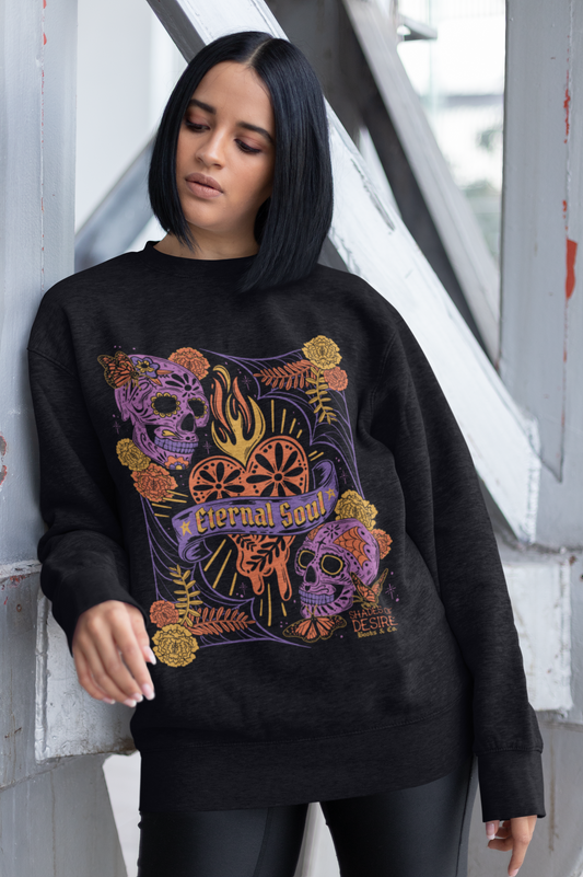 Dia de Muertos Eternal Soul Crewneck Sweatshirt
