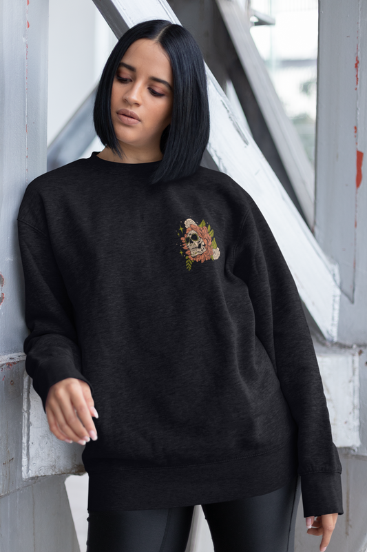 Dia de Muertos Live Like You'll Die Crewneck Sweatshirt